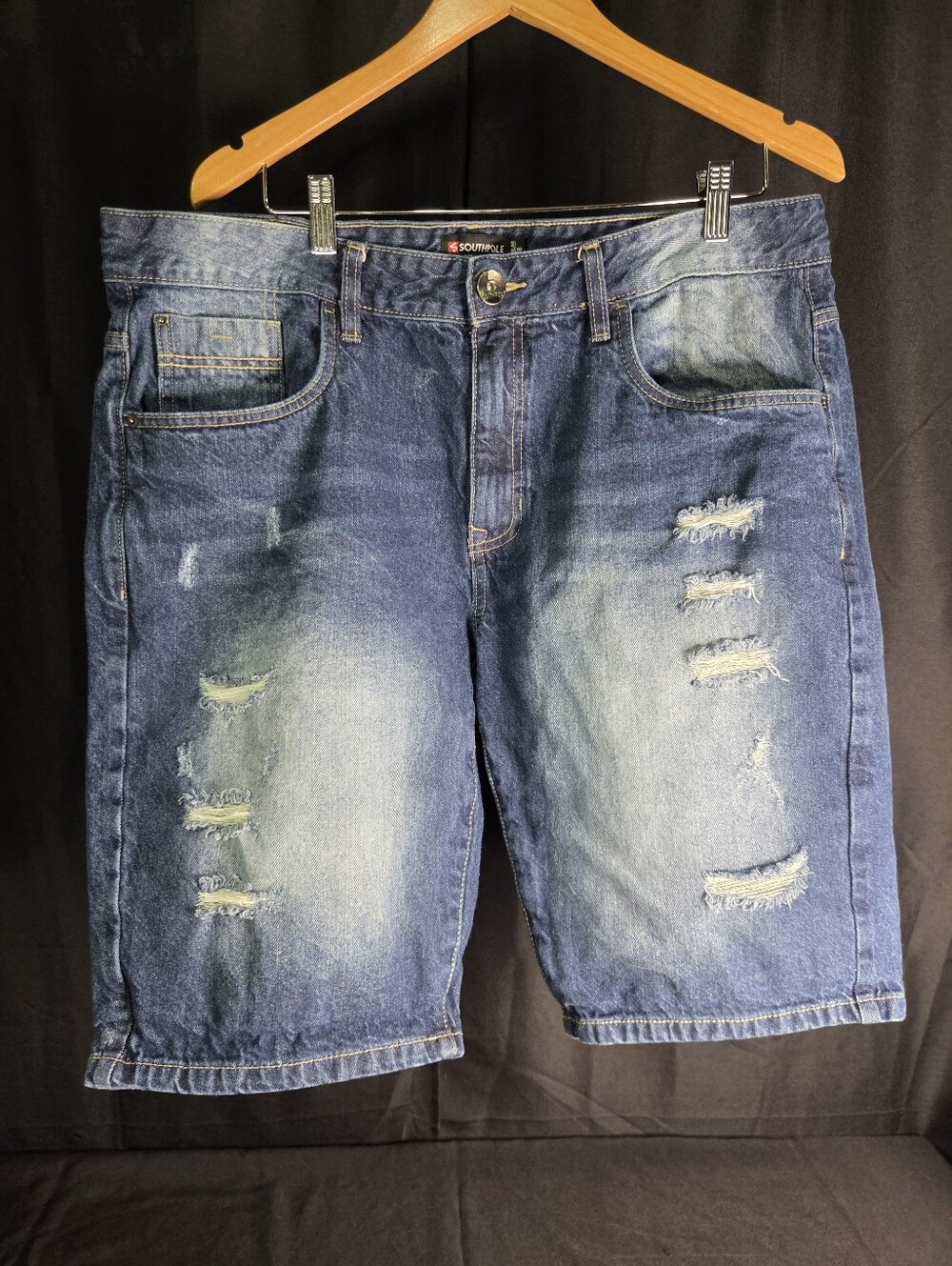 South Pole Size 38 Jean Shorts Distressed